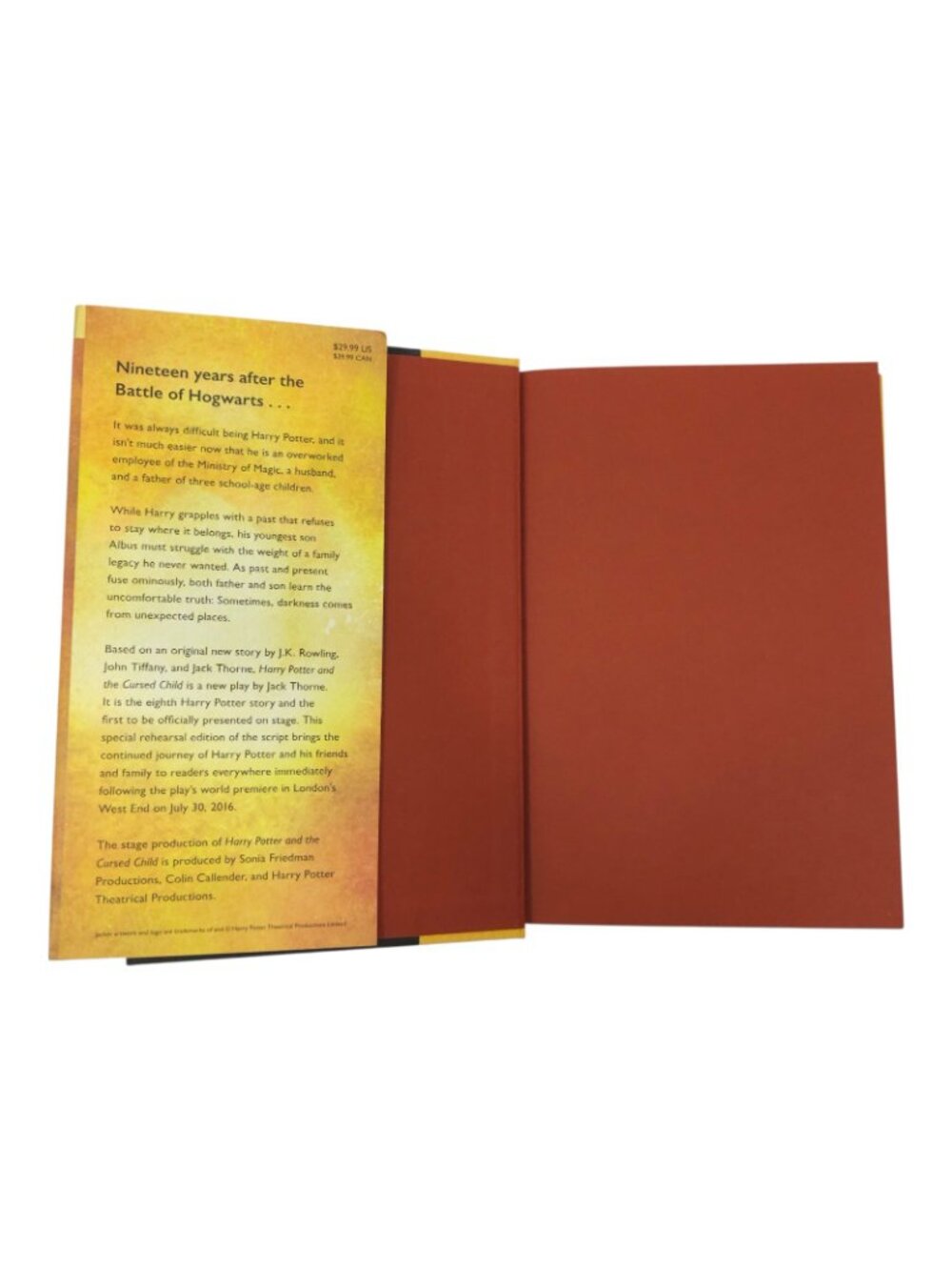 Harry Potter Cursed Child Book Special Rehearsal Edition Script J.K. Rowling HC - Picture 13 of 16